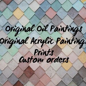 Oil And Acrylic Paintings/ Prints /  Home Decor/ Fine Art .